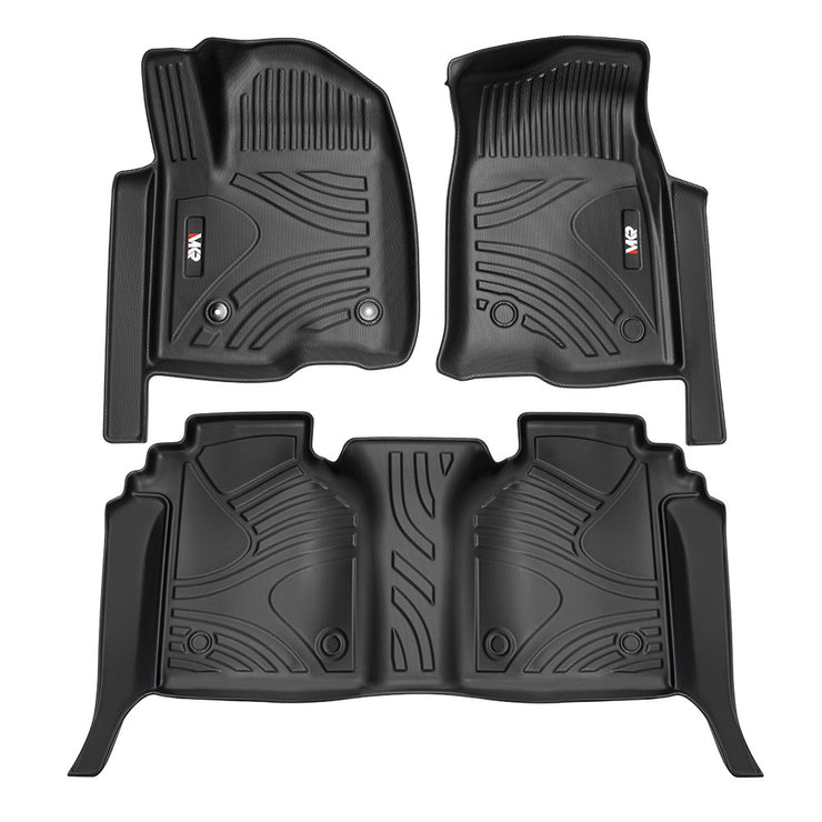 3PCS Floor Mats For Chevy Silverado GMC Sierra 1500 2019-2025