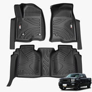 3PCS Floor Mats For Chevy Silverado GMC Sierra 1500 2019-2025